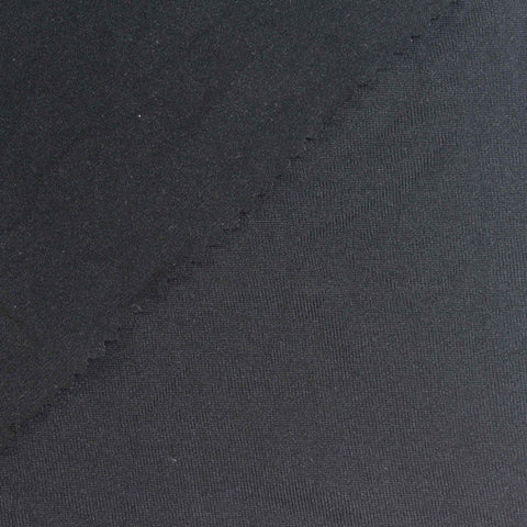 Brushed Polyester Stretch Milk Silk Knit Fabric, 100 gsm, 170 cm — Grey