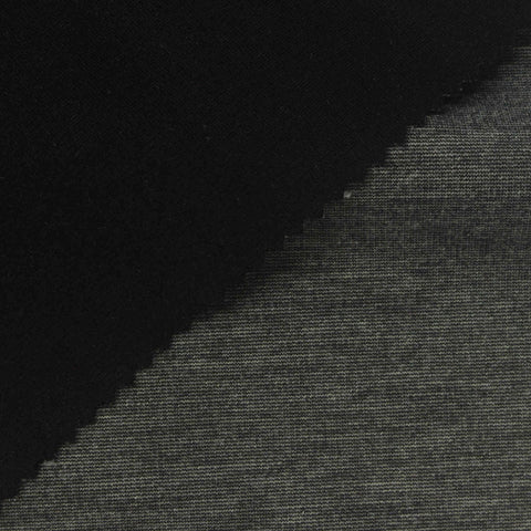 Heather Polyester Stretch Ponte Knit Fabric, 380 gsm, 160 cm