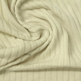 Polyester Viscose Stretch Rib Knit Fabric, 320 gsm, 180 cm — Yellow — photo 1