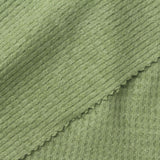 Jacquard Viscose Polyester Blend Stretch Rib Knit Fabric, 250 gsm, 170 cm — Green — photo 1