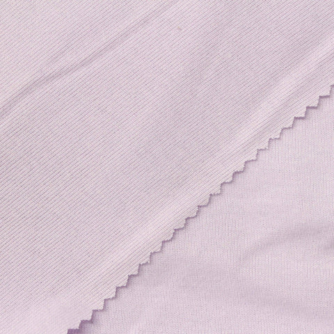 Polyester Cotton Rib Knit Fabric, 230 gsm — Purple