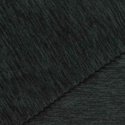 Dark Grey Marl Jersey Knit, Polyester, 279 gsm