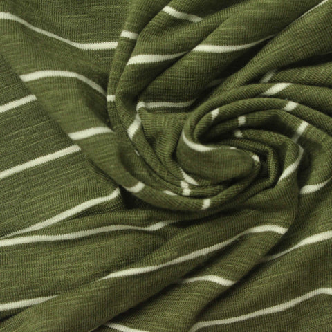 Green Marl Jersey Knit, Viscose-Cotton