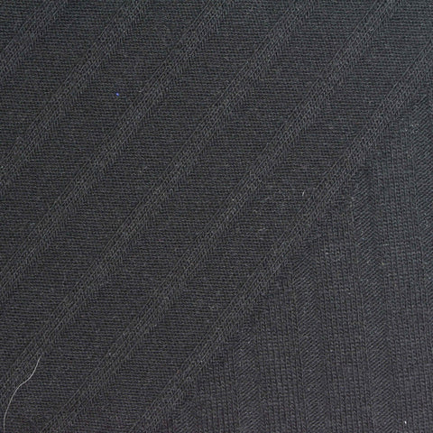 Polyester Stretch Rib Knit Fabric, 230 gsm, 140 cm — Navy