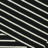 Black Horizontal-Stripe Jersey Knit, 349 gsm — photo 1