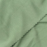 Modal Polyester Stretch Rib Knit Fabric, 230 gsm, 165 cm — Green — photo 1