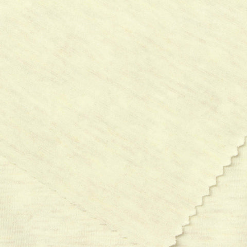 Light Cream Marl Jersey Knit, Poly-Viscose, 180 gsm