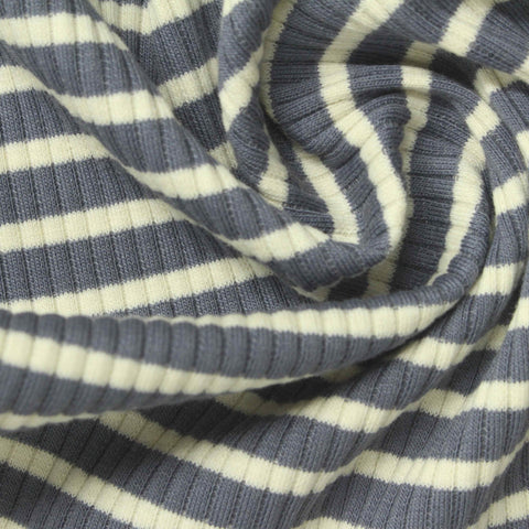 Grey Stripes Knit, Cotton-Poly, 290 gsm, 125 cm, ref EF-250772