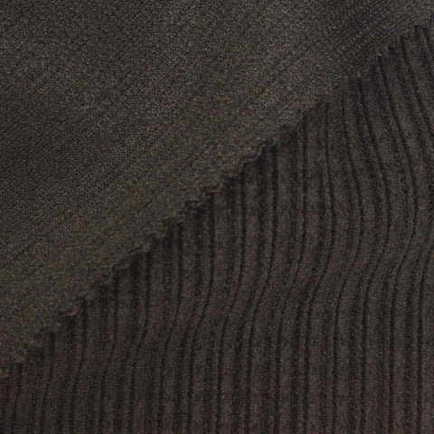 Polyester Stretch Corduroy Fabric, 450 gsm, 145 cm — Grey