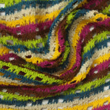 Lime Horizontal-Stripe Jacquard, Polyester, 320 gsm — photo 1