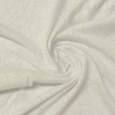 Cream Lines Jacquard, Poly-Viscose