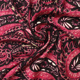 Pink Paisley Knit, Viscose — photo 1