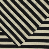 Black Horizontal-Stripe Rib Knit, Poly-Viscose, 230 gsm, ref EF-239031 — photo 1