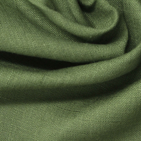 Slub Viscose Linen Woven Fabric, 180 gsm — Green