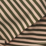 Pale Peach Horizontal-Stripe French Terry, Polyester — photo 1