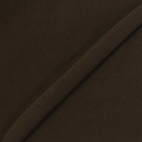 100% Cotton Jersey Knit Fabric, 155 gsm, 180 cm — Brown
