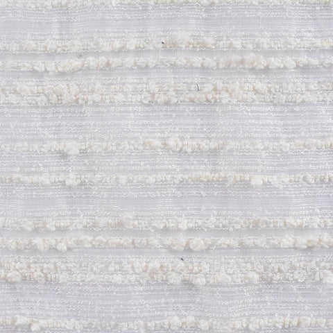 White Horizontal-Stripe Jacquard, Acrylic-Nylon