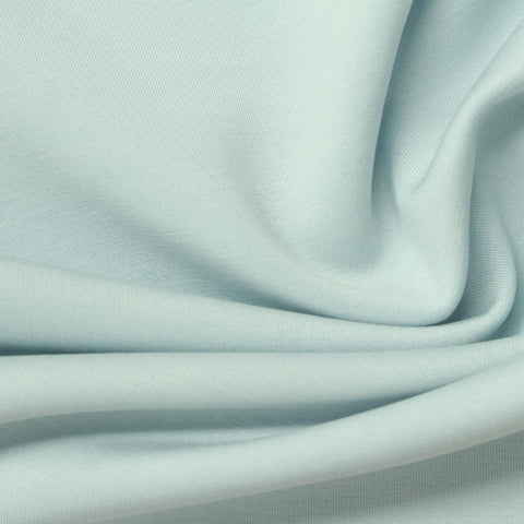 Washed Polyester Modal Stretch Scuba Knit Fabric, 300 gsm, 160 cm — Blue
