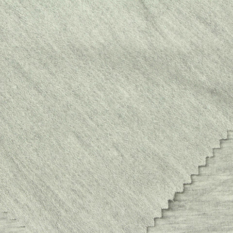 Light Grey Marl French Terry, Viscose-Poly, 185 gsm
