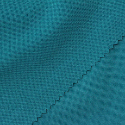 Viscose Nylon Stretch Piqué Knit Fabric, 256 gsm, 160 cm — Blue