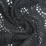 Jacquard Polyester Cotton Pointelle Knit Fabric, 310 gsm, 150 cm — Grey — photo 1