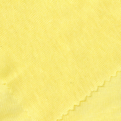 100% Linen Jersey Knit Fabric, 160 gsm, 165 cm — Yellow