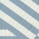White Horizontal-Stripe Rib Knit, Poly-Viscose, 255 gsm — photo 1