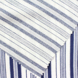 Blue Vertical-Stripe Crepe, Viscose — photo 1