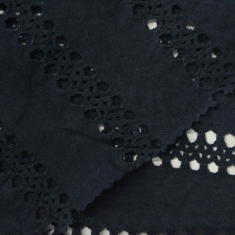 Navy Bands Mesh, Cotton