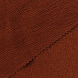 Slub Polyester Viscose Stretch Crepe Fabric, 180 gsm, 140 cm — Brown — photo 1