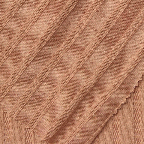Polyester Viscose Stretch Knit Fabric, 230 gsm, 160 cm — Beige