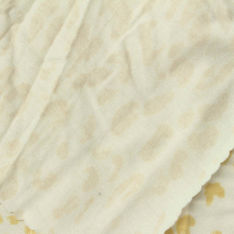Cream Animal Print Jersey Knit, Cotton-Viscose