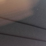 Polyester Stretch Linen-Look Fabric, 300 gsm, 155 cm — Black — photo 1