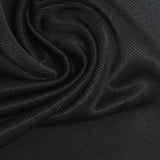 Acetate Polyester Knit Fabric, 235 gsm, 140 cm — Black — photo 1