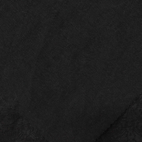 Black Tone-on-Tone Scroll Jacquard, Polyester