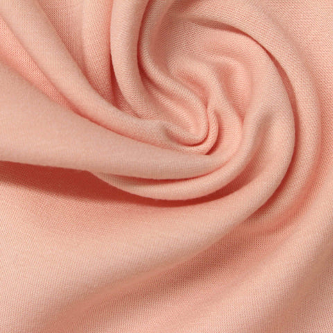 Polyester Viscose Stretch Scuba Knit Fabric, 257 gsm, 150 cm — Pink