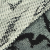 Black Animal Print Minky, Polyester — photo 1