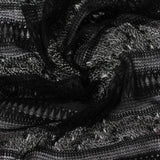 Black Flecks Chunky Knit, Poly-Viscose — photo 1