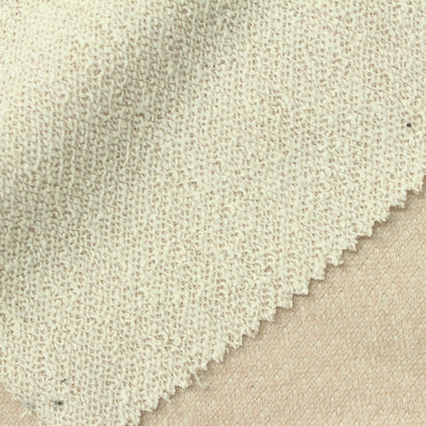 Light Beige Marl French Terry, Cotton, 95 gsm