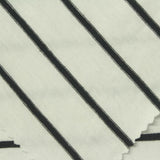 Black Horizontal-Stripe Jersey Knit, Poly-Viscose, 180 gsm — photo 1