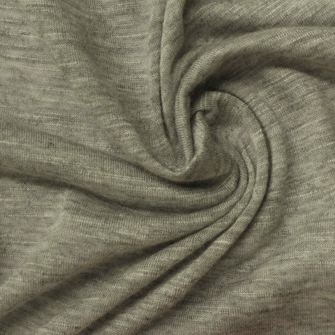 Khaki Marl Jersey Knit, Viscose