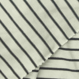 Dark Grey Horizontal-Stripe Rib Knit, Viscose, 144 gsm — photo 1
