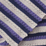 Light Pink Horizontal-Stripe Jersey Knit, Poly-Cotton — photo 1