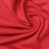 Cotton Modal Stretch Rib Knit Fabric, 215 gsm, 175 cm — Red — photo 1