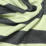 Dark Grey Stripes Rib Knit, Viscose-Wool — photo 1