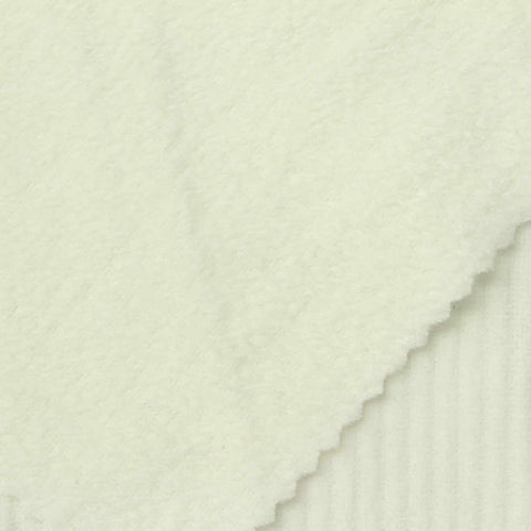 Polyester Stretch Corduroy Fabric, 205 gsm, 168 cm — Beige