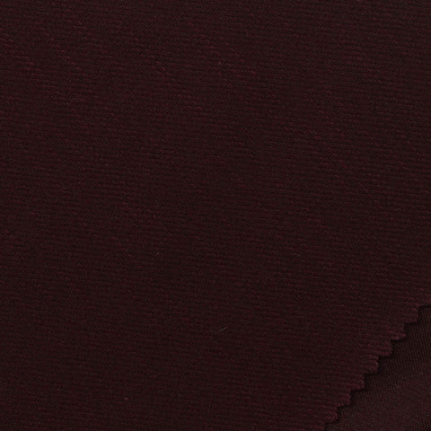 Slub Polyester Cotton Stretch French Terry Fabric, 290 gsm, 185 cm — Brown
