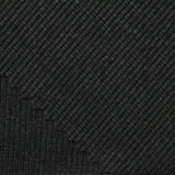 Dark Grey Marl Rib Knit, Polyester, 300 gsm, 110 cm — photo 1