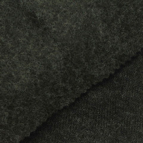 Dark Grey Marl Chunky Knit, Acrylic-Nylon, 350 gsm