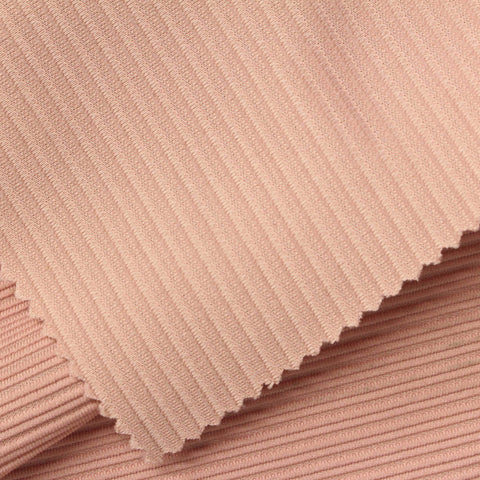 Polyester Stretch Knit Fabric, 260 gsm, 135 cm — Pink
